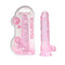 Realrock 8 Inches Realistic Dildo With Balls Pink