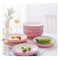 Pink Ceramic Dinnerware Set Of 9
