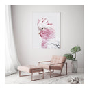 Pink Galah White Frame Canvas Wall Art