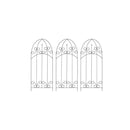Plant Climbing Racks 3 Pcs Black 40 X 100 Cm Iron