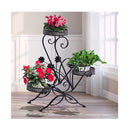 Plant Stand Metal Flower Pots Rack Corner Planter Shelf