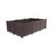 120cm Double Row 6 Boxes Raised Planter Box Garden Bed Deepen