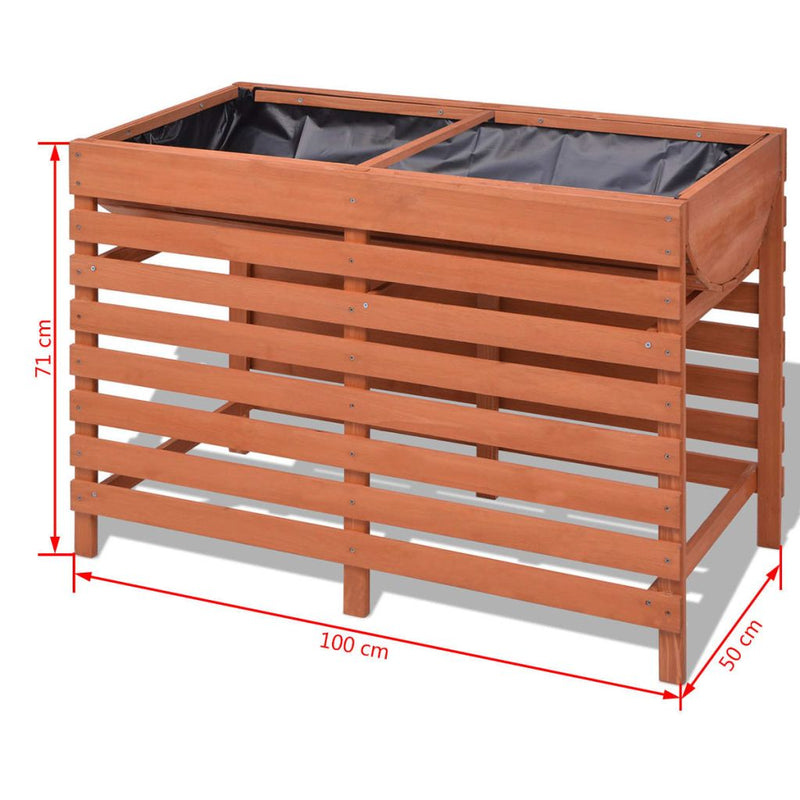 Planter 100 x 50 x 71 Cm Wood