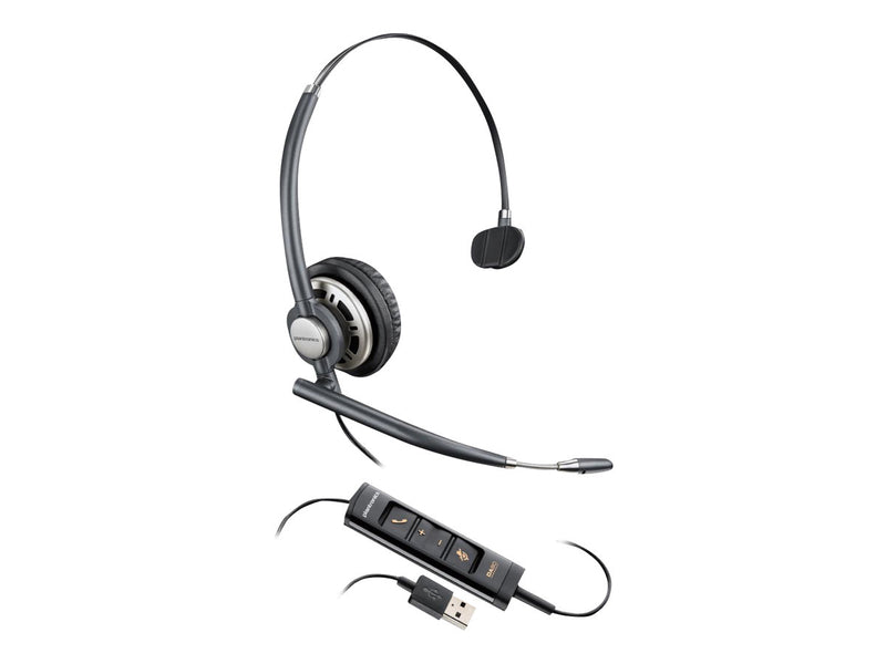 Plantronics Encorepro Hw715 Monaural USB PC Headset W/ Inline Controls