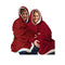 Plush Fleece Sherpa Hoodie Sweatshirt Blanket Pajamas