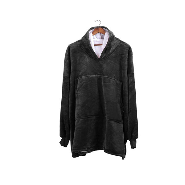 Plush Fleece Sherpa Hoodie Sweatshirt Blanket Pajamas