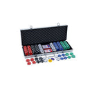 Poker Chip Set 500 Pcs Chips Texas Hold Em Casino Dice Cards