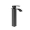 Polly Waterfall Square Tall Basin Mixer Tap Matte Black