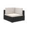 Poly Rattan Garden Seat Set (15 pcs.) - Black