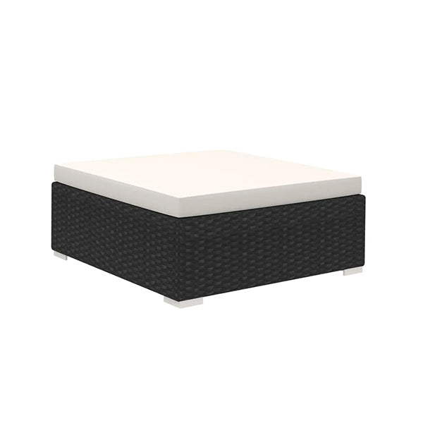 Poly Rattan Garden Seat Set (15 pcs.) - Black