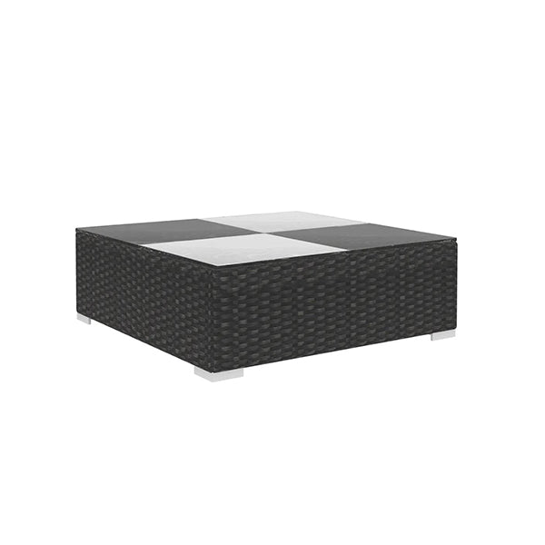 Poly Rattan Garden Seat Set (15 pcs.) - Black