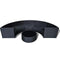 Poly Rattan Garden Half-Round Sofa Set - Black