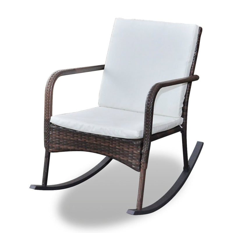 Poly Rattan Garden Rocking Chair