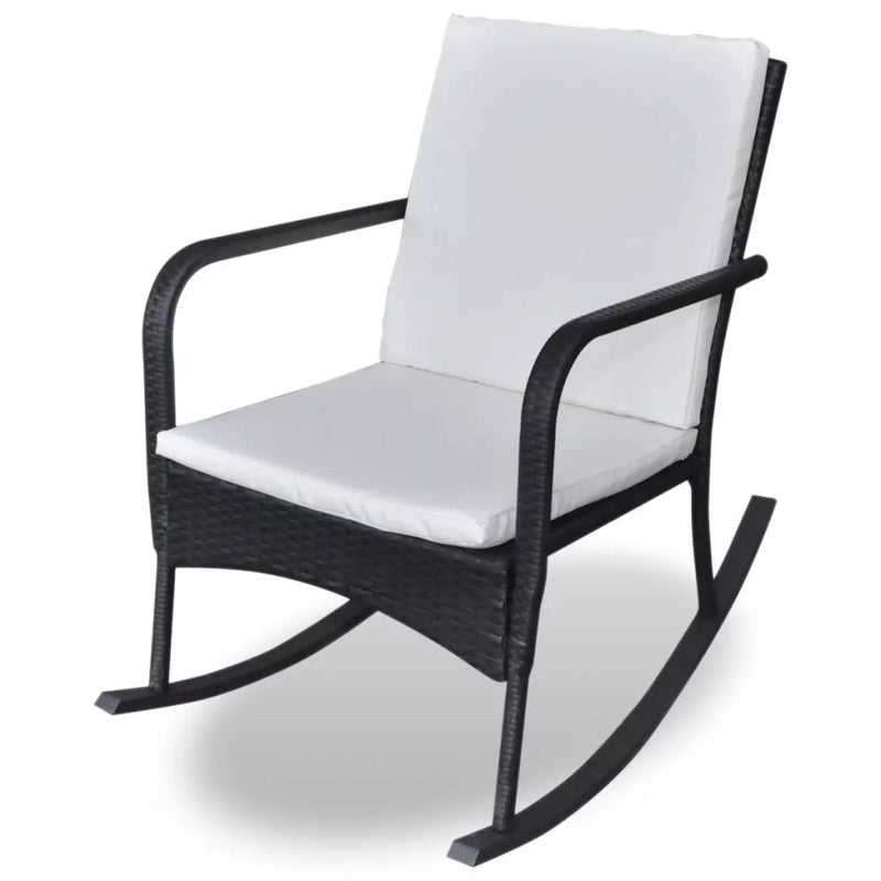 Poly Rattan Garden Rocking Chair