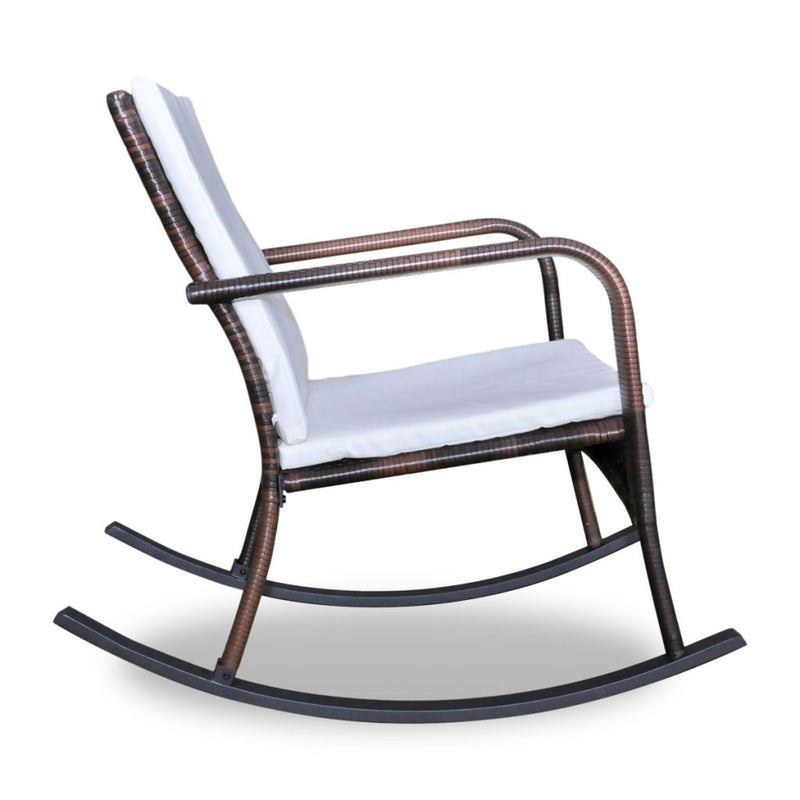 Poly Rattan Garden Rocking Chair