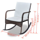 Poly Rattan Garden Rocking Chair