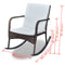 Poly Rattan Garden Rocking Chair