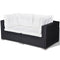 Poly Rattan Garden Sofa Set (17 Pcs) - Black
