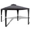 Poly Rattan Gazebo With Roof 3 x 3 M - Dark Grey