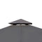 Poly Rattan Gazebo With Roof 3 x 3 M - Dark Grey