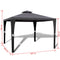 Poly Rattan Gazebo With Roof 3 x 3 M - Dark Grey