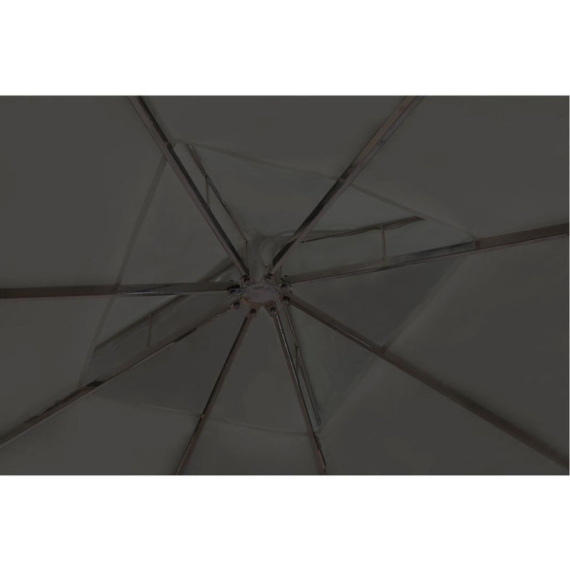 Poly Rattan Gazebo With Roof 3 x 4 M - Dark Grey