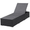 Poly Rattan Sun Lounger 195 x 60 x 31 Cm - Black