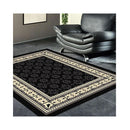 Polypropylene Ruby Black Hallway Runner Rug