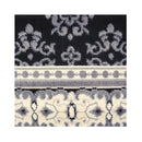 Polypropylene Ruby Black Hallway Runner Rug