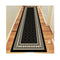Polypropylene Ruby Black Hallway Runner Rug