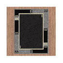 Polypropylene Ruby Black Machine Knotted Rug