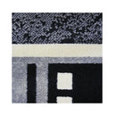 Polypropylene Ruby Black Machine Knotted Rug