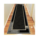 Polypropylene Ruby Black Machine Knotted Rug