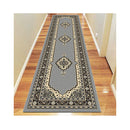 Polypropylene Ruby Grey Hallway Runner Rug