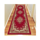 Polypropylene Ruby Red Hallway Runner Rug