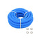 Pool Hose With Clamps Blue