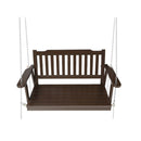 Porch Swing Chair Chain Garden Bench Outdoor Furniture Wooden Brown