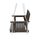 Porch Swing Chair Chain Garden Bench Outdoor Furniture Wooden Brown