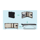 Portable Aluminum Massage Table Two Fold Treatment Beauty Therapy