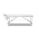 Portable Aluminum Massage Table Two Fold Treatment Beauty Therapy