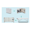 Portable Aluminum Massage Table Two Fold Treatment Beauty Therapy