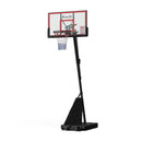 Portable Basketball Hoop Stand System Height Adjustable Net Ring Red