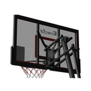 Portable Basketball Hoop Stand System Height Adjustable Net Ring Red