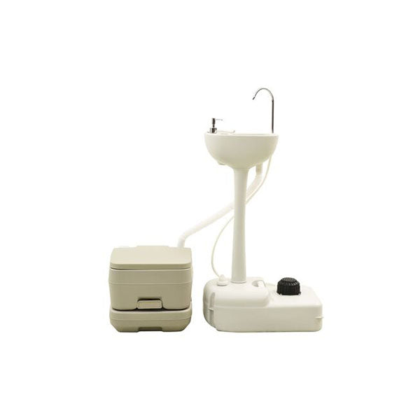 Portable Camping Toilet And Handwash Stand 20L Grey