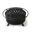 Portable Outdoor Fire Pit And BBQ - Black