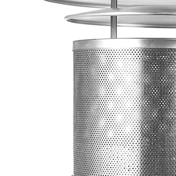 Portable Gas Patio Heater - Black And Silver