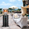 Portable Gas Patio Heater - Black And Silver