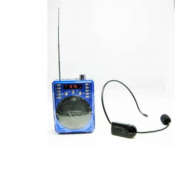 Portable Non Bluetooth Voice Amplifier Blue