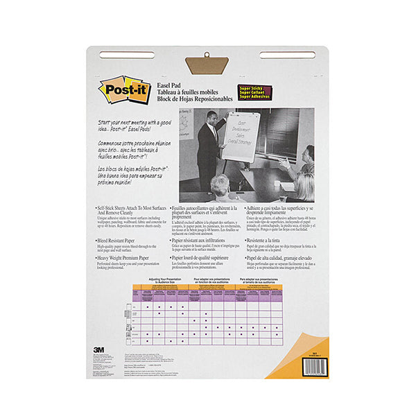 Post It Easel Pad 561 Lined Yellow Pk2