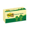 Post It Note 654 Rp Recycle Yellow 76X76Mm Pk12